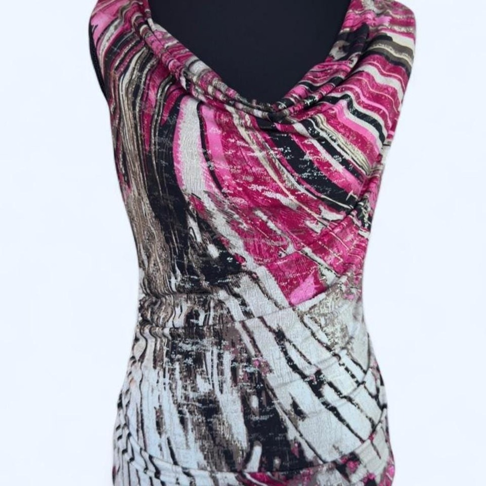 Y2K club abstract racerback‎ top